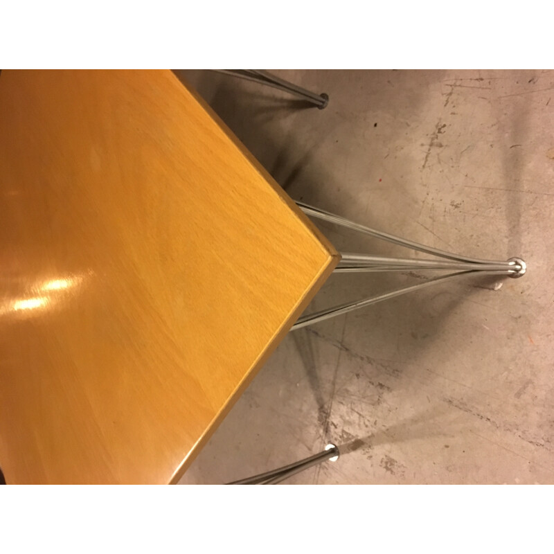 Tavolo Square Span Leg in frassino di Piet Hein Eek per Fritz Hansen, 1970