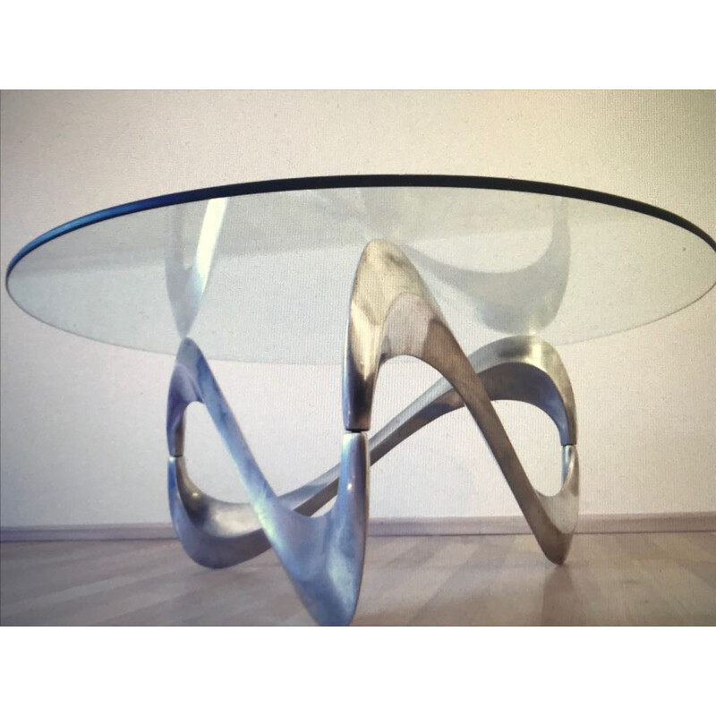 Vintage coffee table by Knut Hesterberg for Ronald Schmitt - 1960s