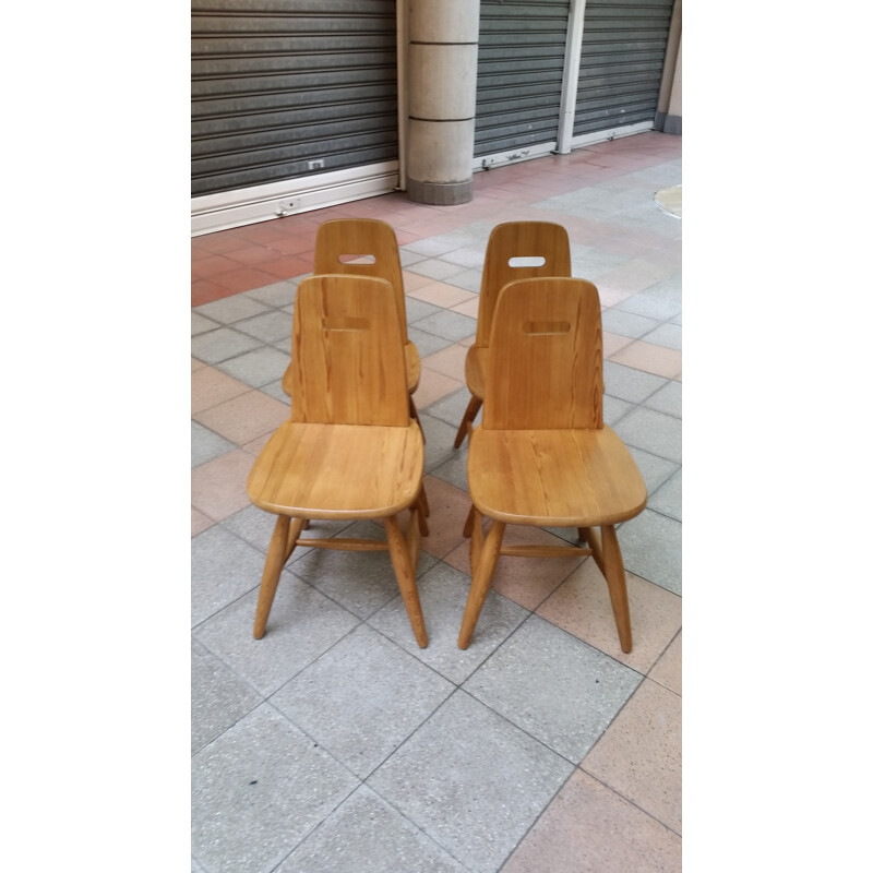 Set of 4 scandinavian chairs by Eero Aarnio - 1960s 