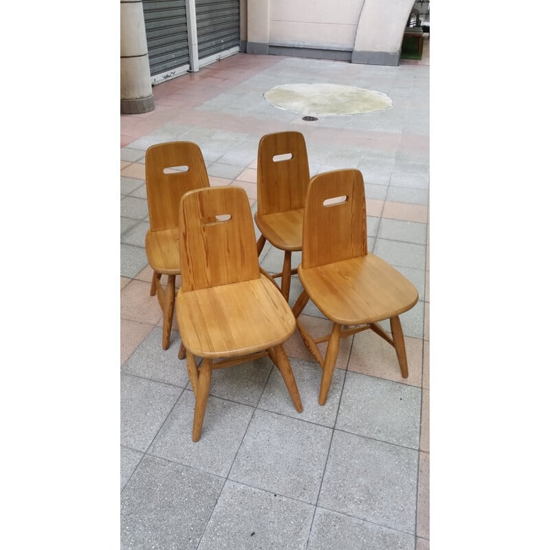 Set of 4 scandinavian chairs by Eero Aarnio - 1960s 