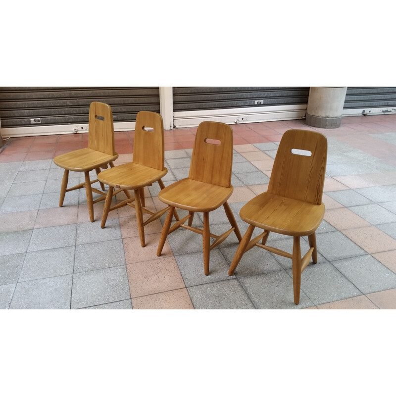 Set of 4 scandinavian chairs by Eero Aarnio - 1960s 