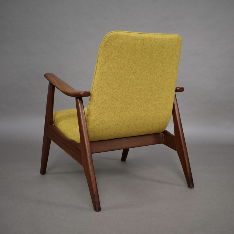 Fauteuil lounge vintage par Louis Van Teeffelen pour Webe - 1960