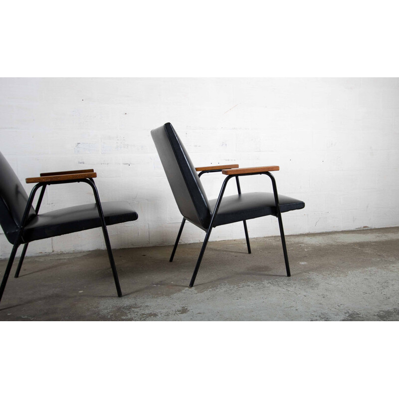 Paire de fauteuils vintage de Pierre Guariche pou Meurop - 1950