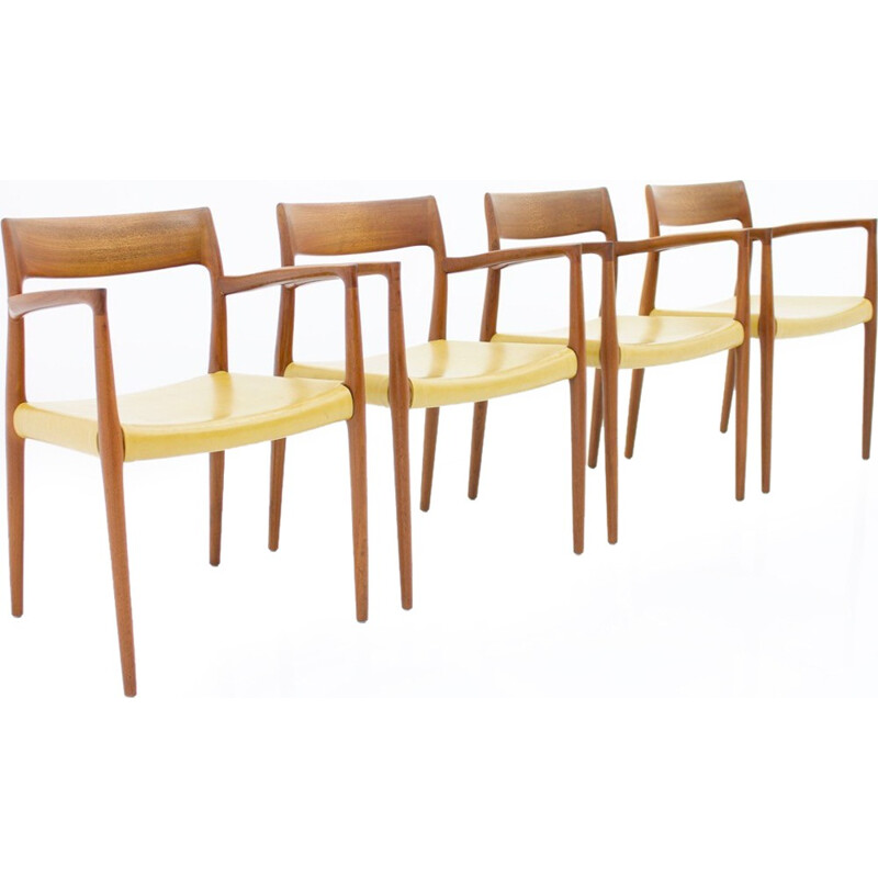 Set of Four Model 57 Desk Chairs by Niels O. Moller - 1960s