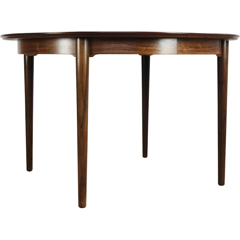 Table ronde en palissandre vintage par Sibast - 1960