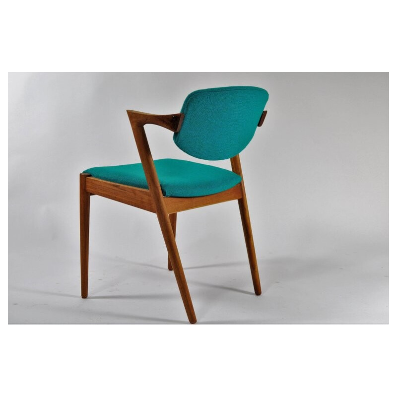 1960s Kai Kristiansen Set of 8 Model 42 Dining Chairs in Teak