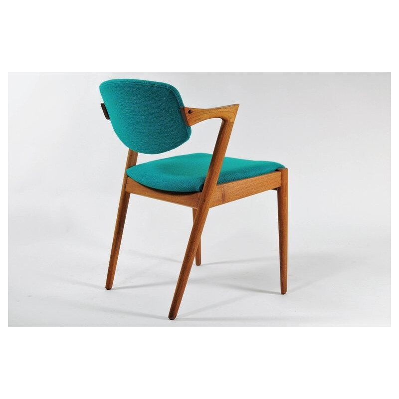 1960s Kai Kristiansen Set of 8 Model 42 Dining Chairs in Teak