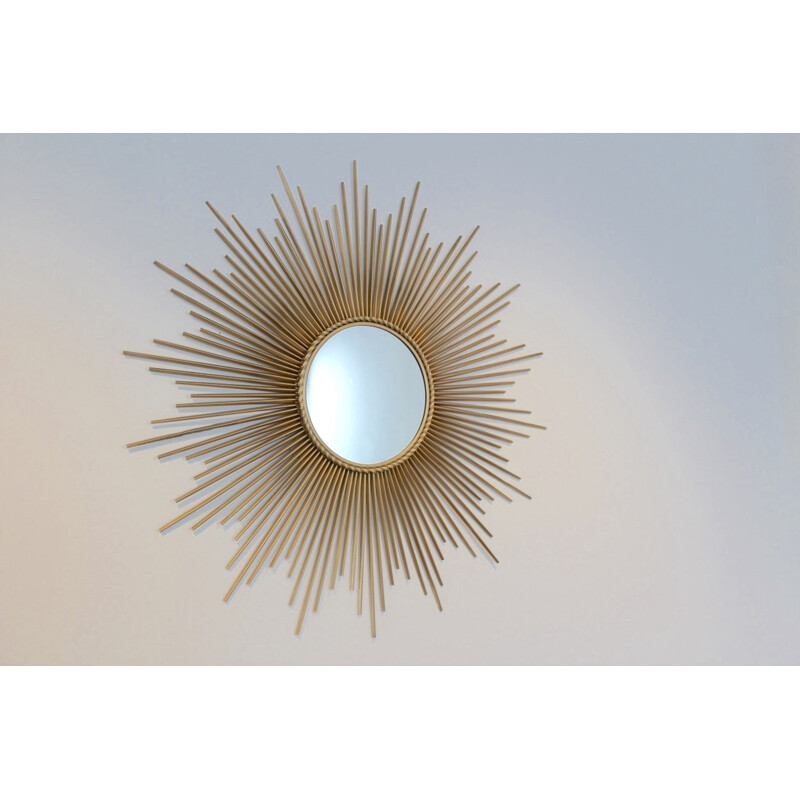 Vintage Sunburst Mirror from Chaty Vallauris, France - 1960s