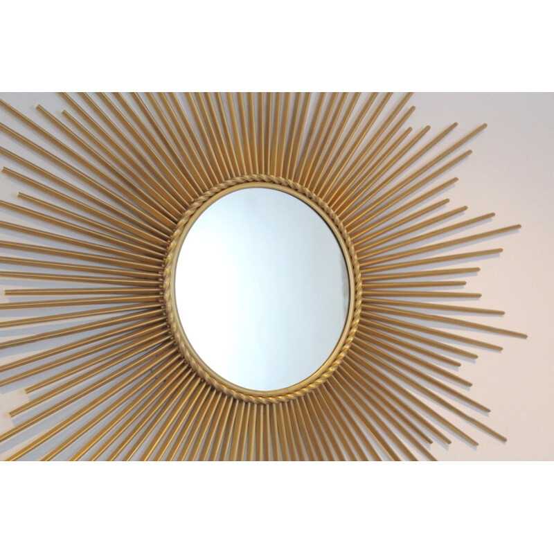 Vintage Sunburst Mirror from Chaty Vallauris, France - 1960s