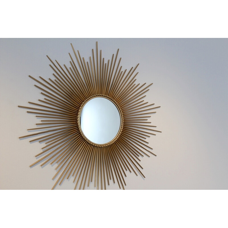 Vintage Sunburst Mirror from Chaty Vallauris, France - 1960s