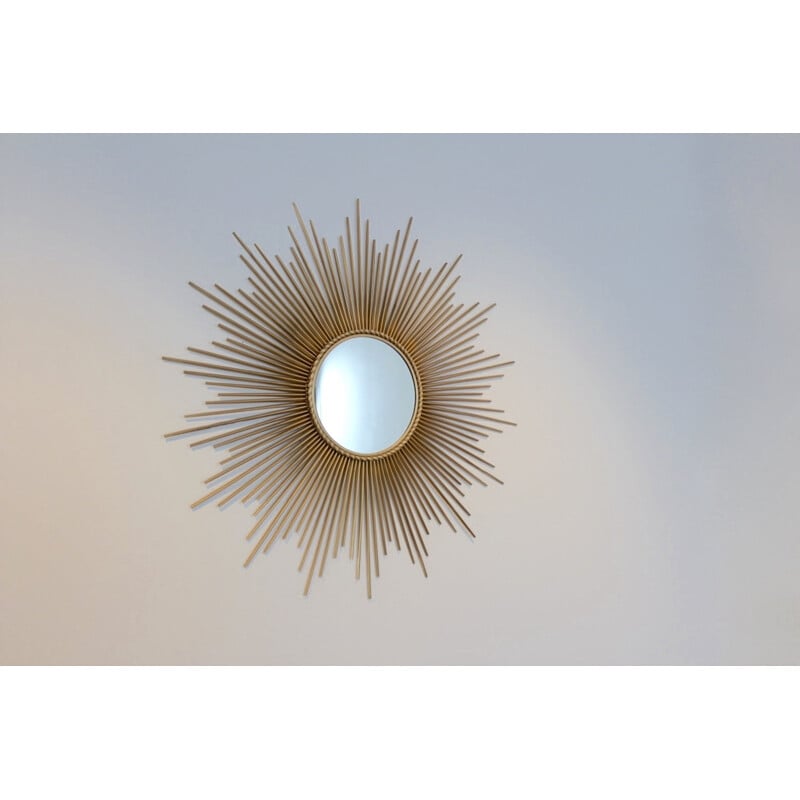 Vintage Sunburst Mirror from Chaty Vallauris, France - 1960s