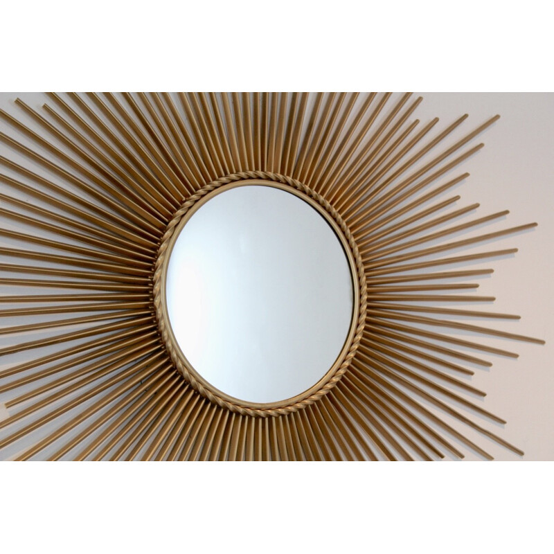 Vintage Sunburst Mirror from Chaty Vallauris, France - 1960s