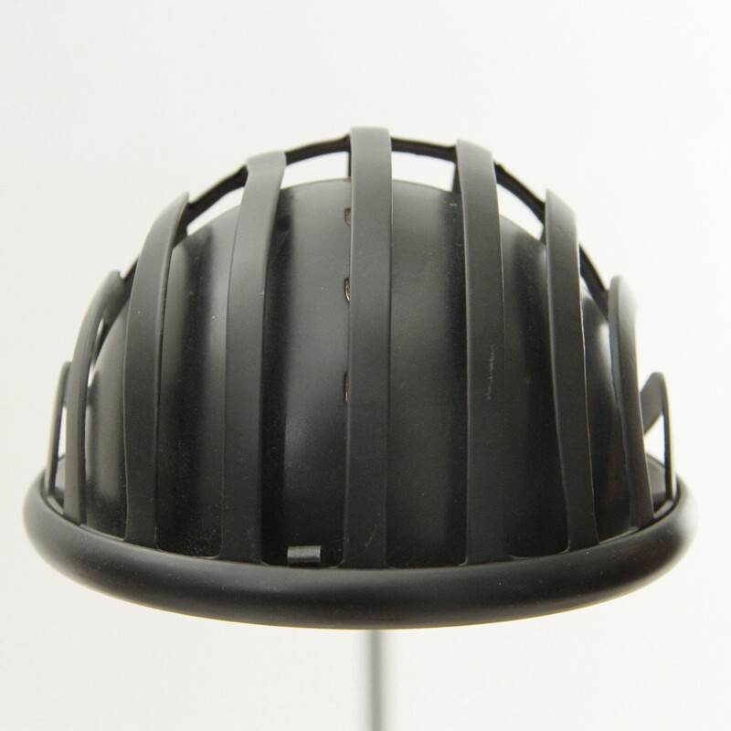 Vintage Igloo Black metal table lamp by Tommaso Cimini for Lumina - 1980s