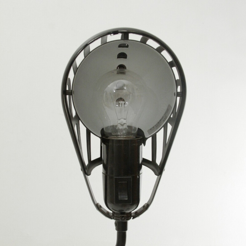 Lampe de table Igloo Black vintage en métal par Tommaso Cimini pour Lumina - 1980