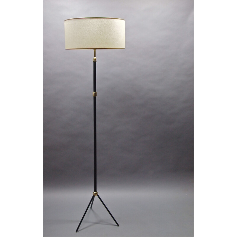 Tripod vintage floor lamp, France - 1950s