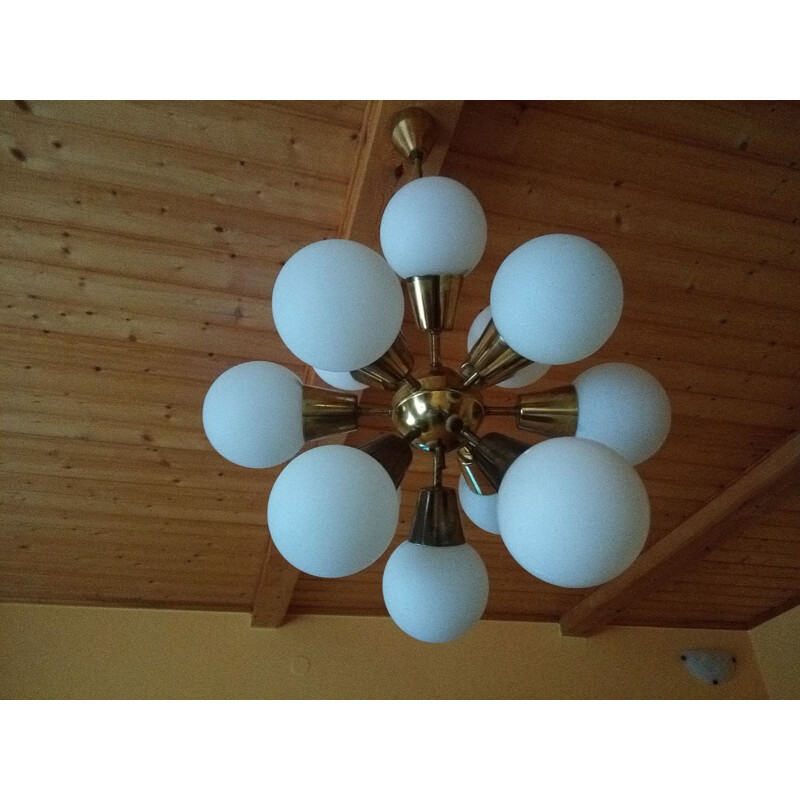 Vintage Sputnik Chandelier - 1970s