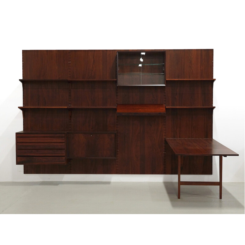 Modular Wall Unit in Rosewood by Poul Cadovius for Cado - 1950s