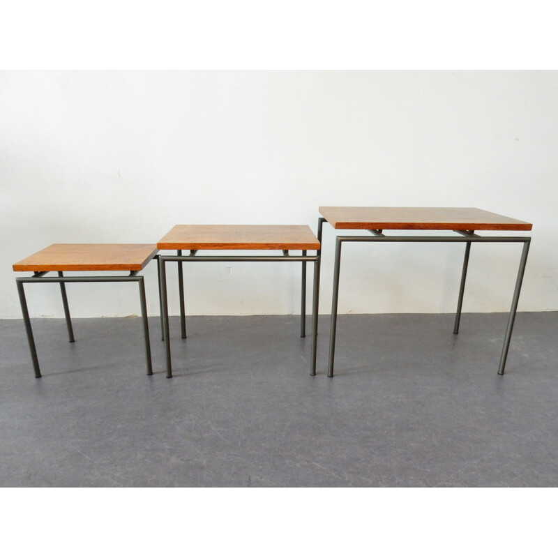 Suite de 3 tables Gigognes Vintage par Brabantia - 1960