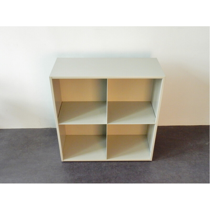 Vintage scandinavian industrial bookcase in metal - 1960s