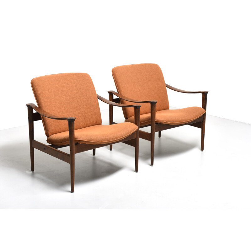 Set of 2 armchairs model 711 by Fredrik Kayser - 1950s