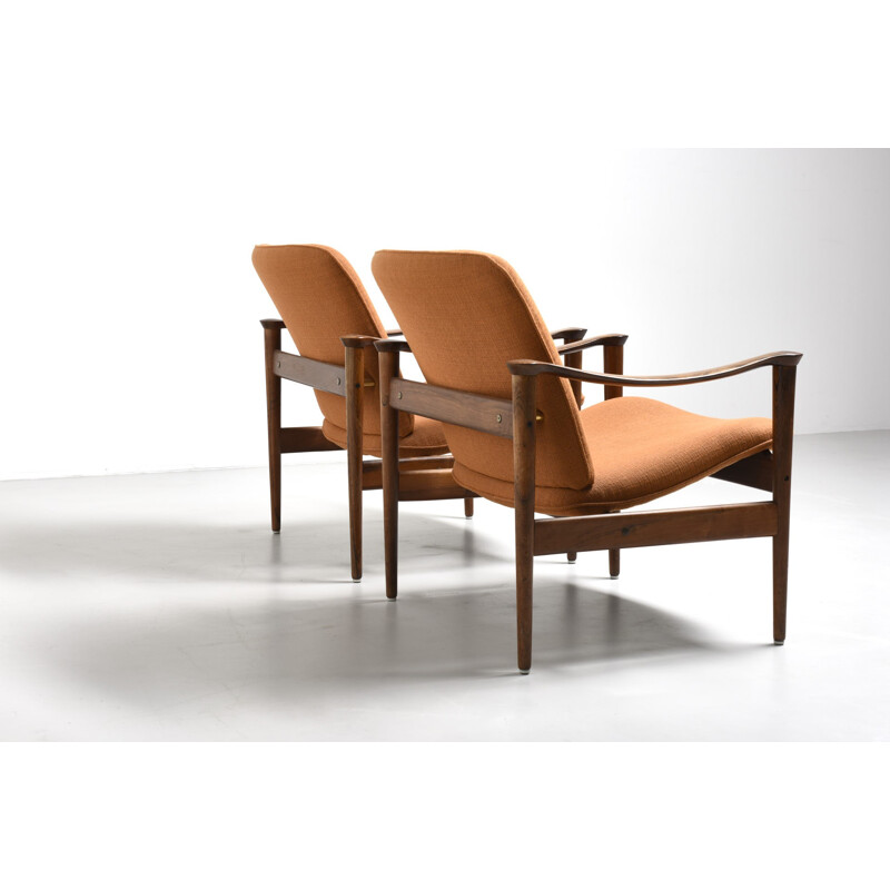 Set of 2 armchairs model 711 by Fredrik Kayser - 1950s