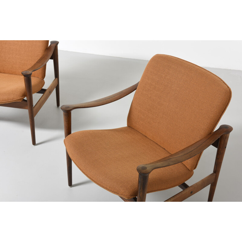 Set of 2 armchairs model 711 by Fredrik Kayser - 1950s