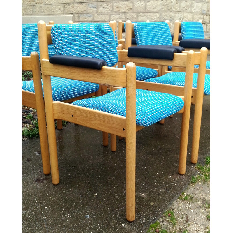 Set of 6 vintage armchairs - 1970s