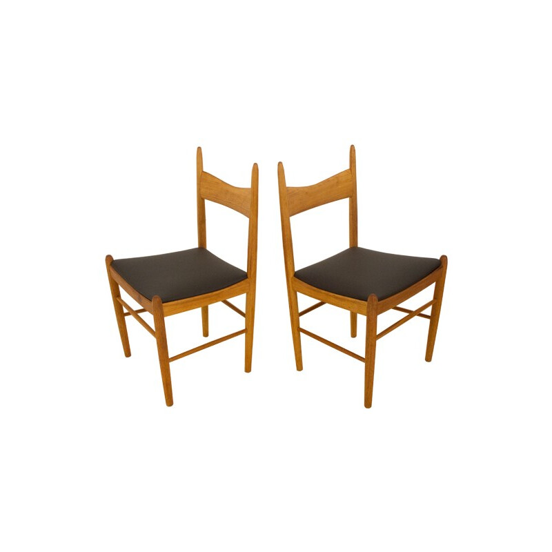 Suite de 6 Chaises à repas par Illum Wikkelso Pour H. Vestervig Eriksen - 1960