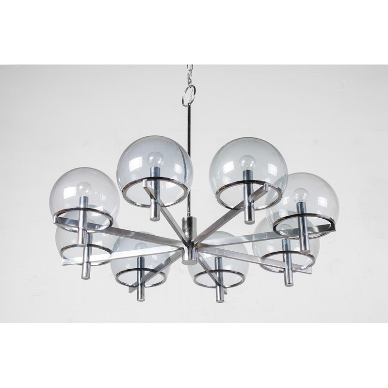 Vintage XXL Chandelier by Gaetano Sciolari - 1970s