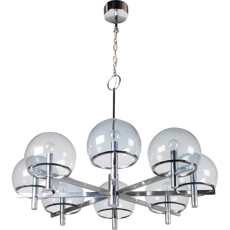 Vintage XXL Chandelier by Gaetano Sciolari - 1970s