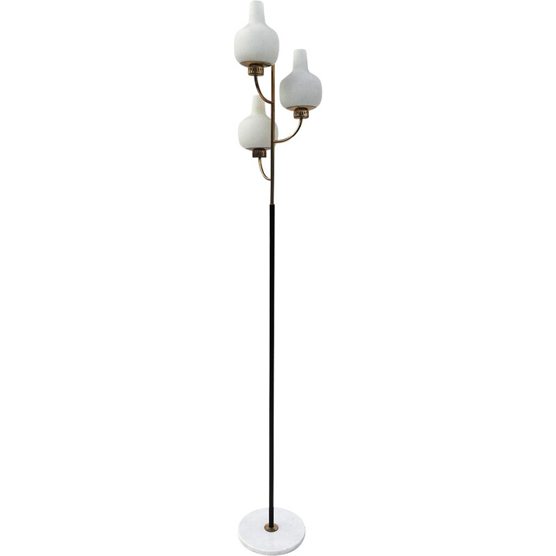 Vintage three-branch floor lamp by Stilnovo, 1950