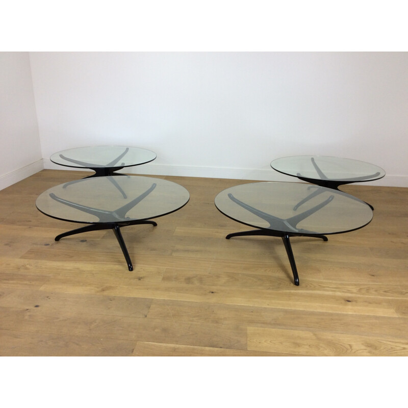 Set of 4 vintage coffee tables by Vladimir Kagan, 1950