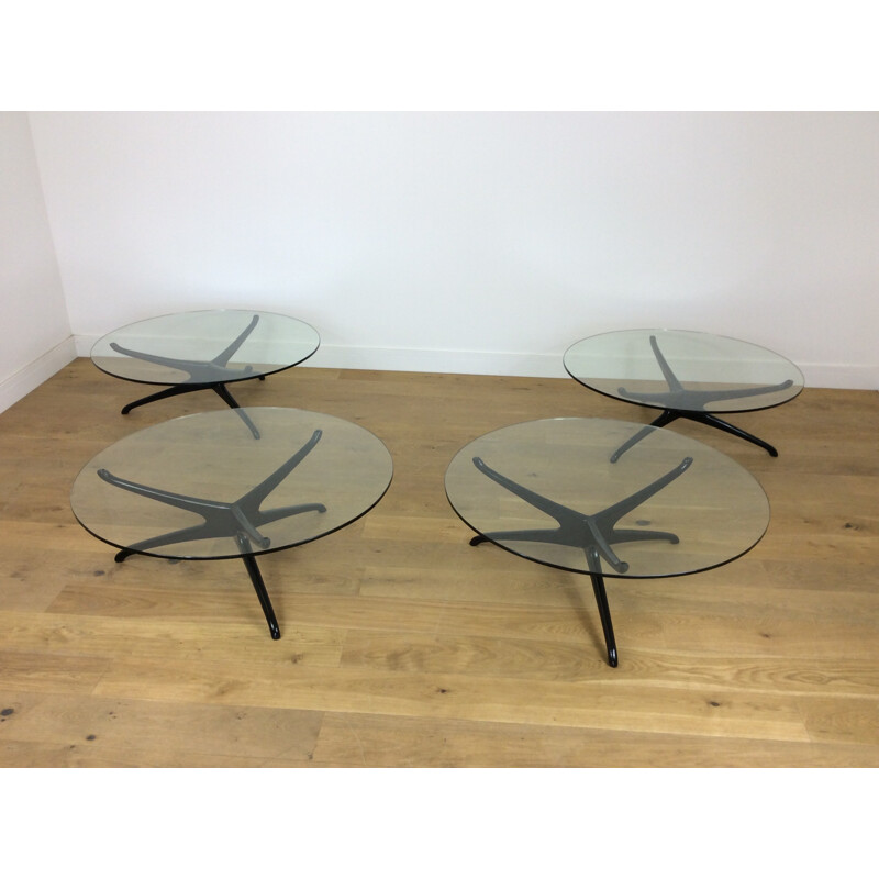 Ensemble de 4 tables basses vintage par Vladimir Kagan, 1950