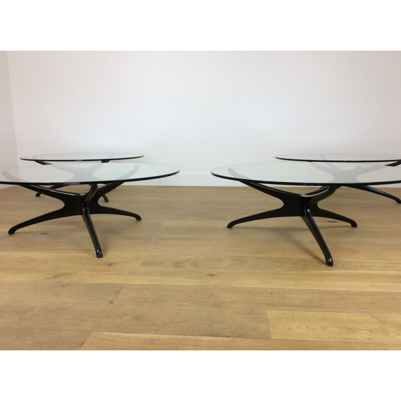 Set of 4 vintage coffee tables by Vladimir Kagan, 1950