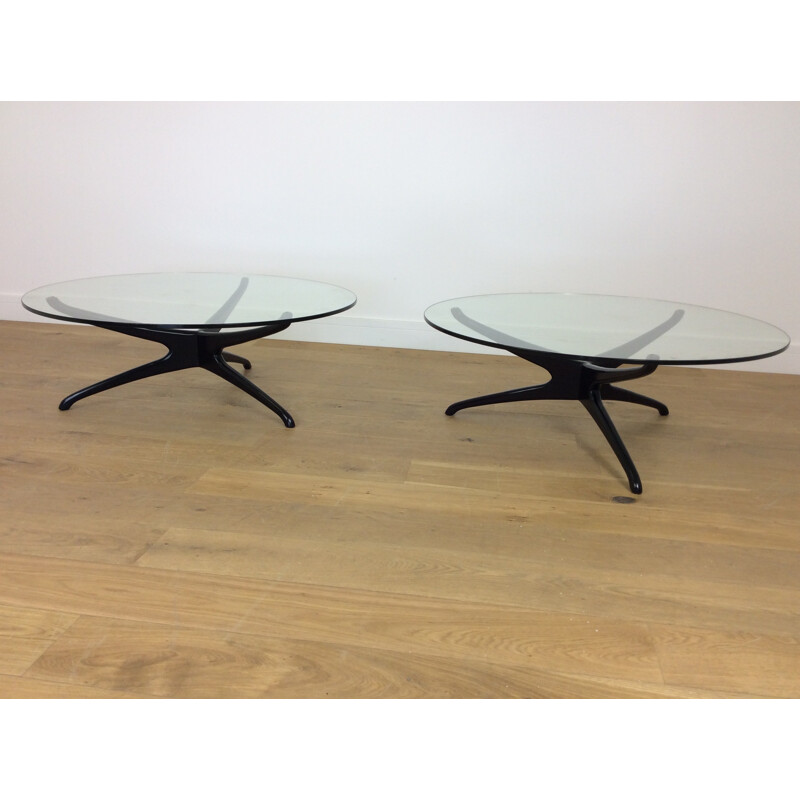 Ensemble de 4 tables basses vintage par Vladimir Kagan, 1950