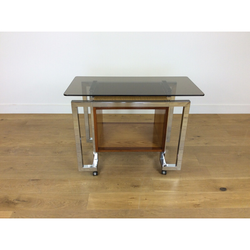 Vintage bar cart by Tim Bates for Pieff - 1970s