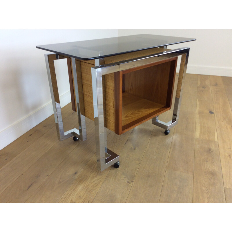 Vintage bar cart by Tim Bates for Pieff - 1970s