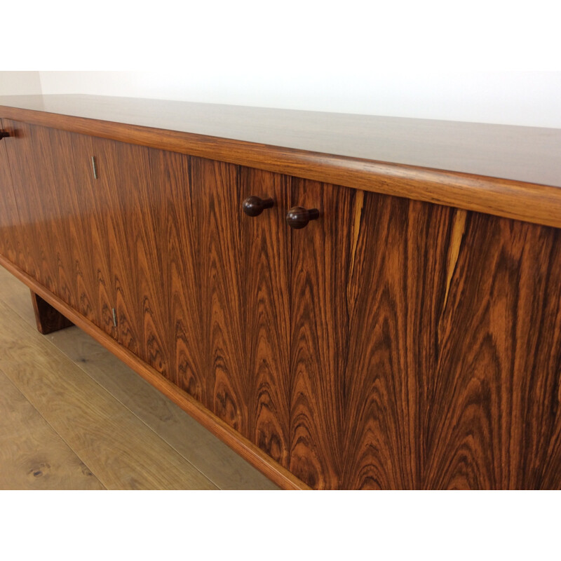 Vintage pair of rosewood sideboards by Martin Hall for Gordon Russell - 1970s