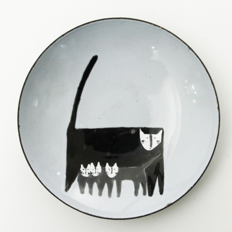 Vintage enamelled steel bowl by Siva di Poggibonsi - 1960s