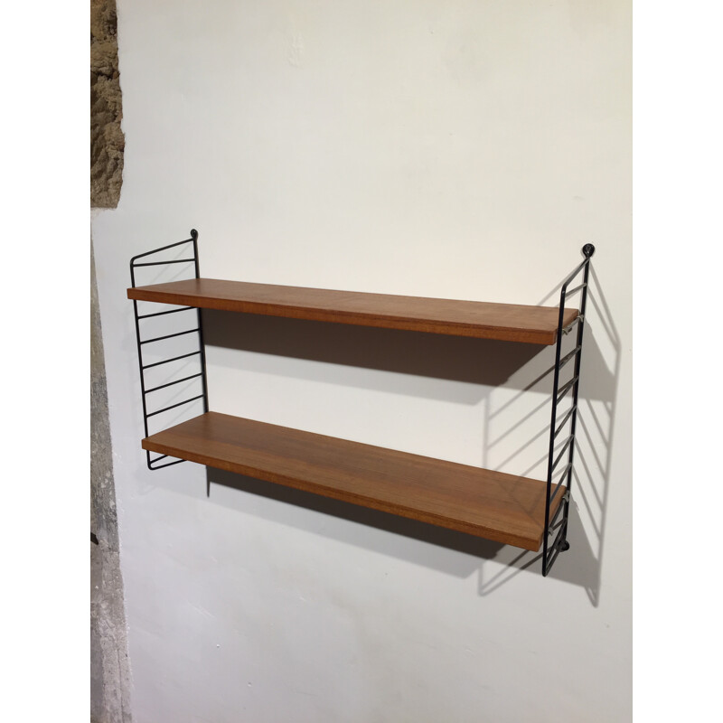 Teak shelves by Nisse STRINNING - 1960s