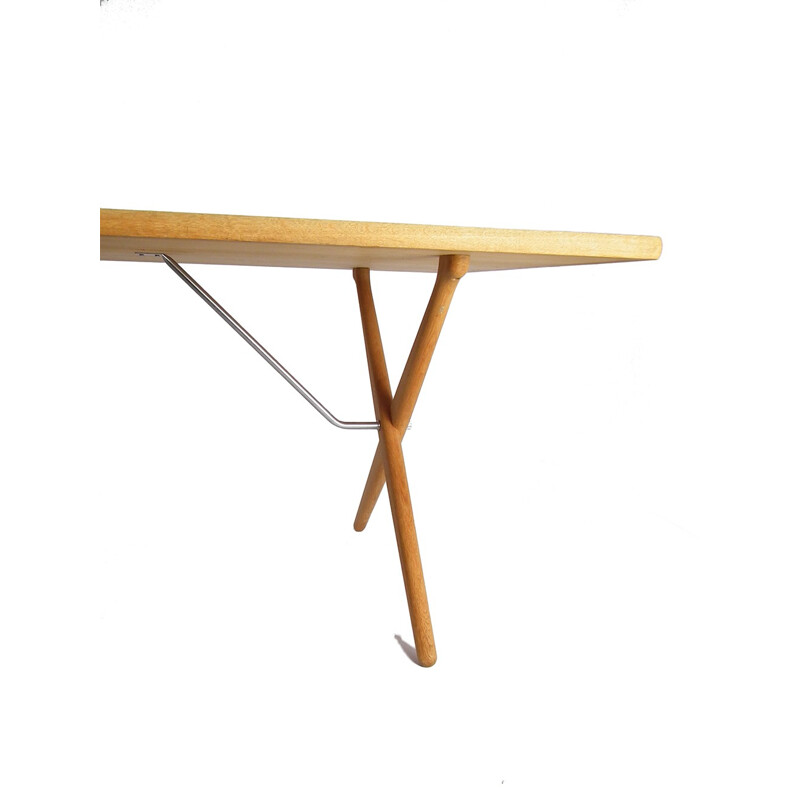 Table à pieds croisés PP85 vintage d'Hans J. Wegner - 1950