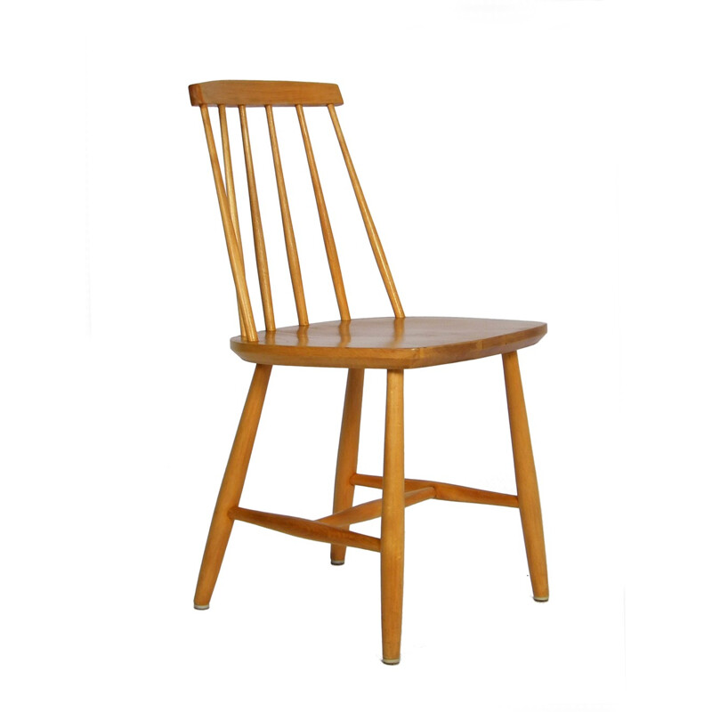 Suite de 4 chaises à repas vintage par Ygnve Ekstrom pour Nesto - 1950