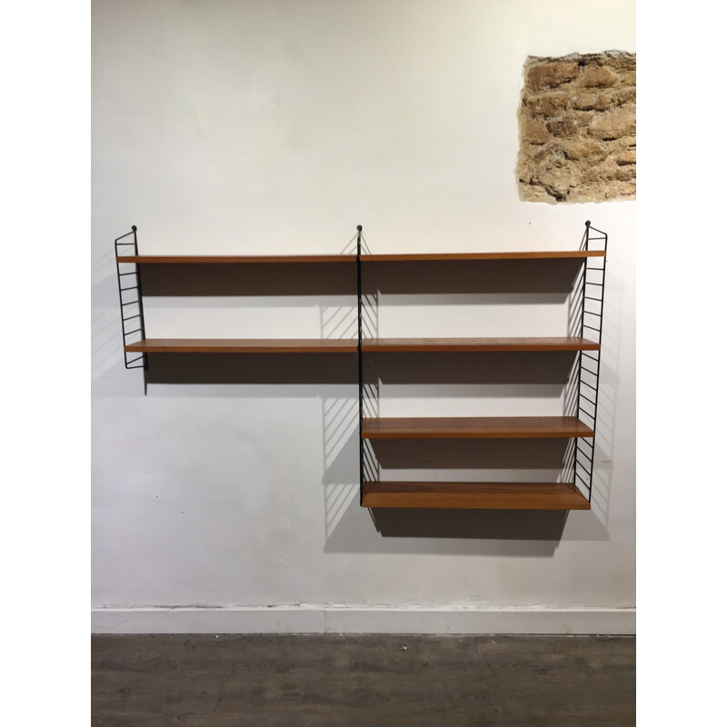 Wall bookcase, Nisse STRINNING - 1960s