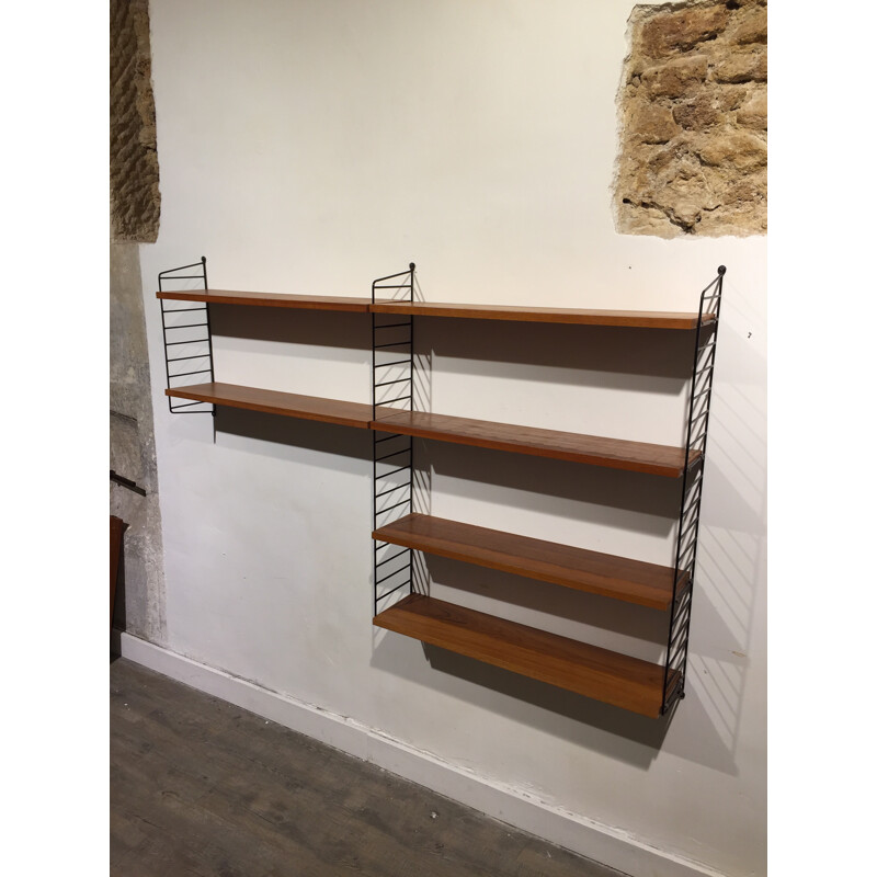 Wall bookcase, Nisse STRINNING - 1960s