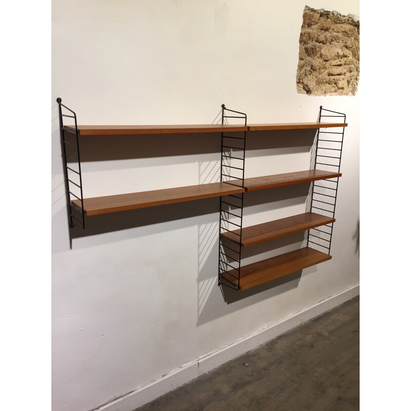 Wall bookcase, Nisse STRINNING - 1960s