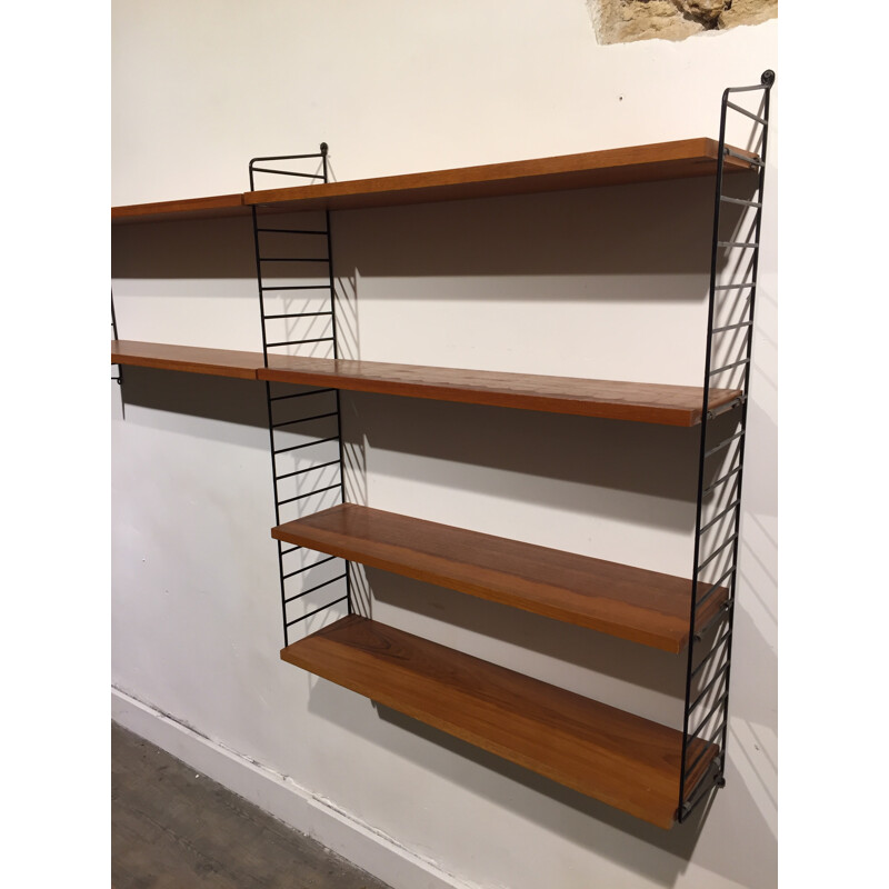 Wall bookcase, Nisse STRINNING - 1960s