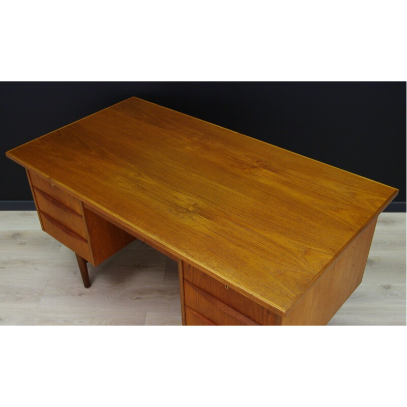 Vintage scandinavian teak desk - 1960s