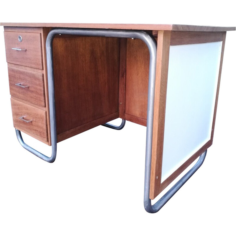 Vintage solid rosewood desk - 1950s