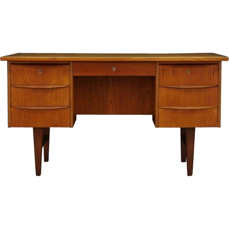 Vintage scandinavian teak desk - 1960s