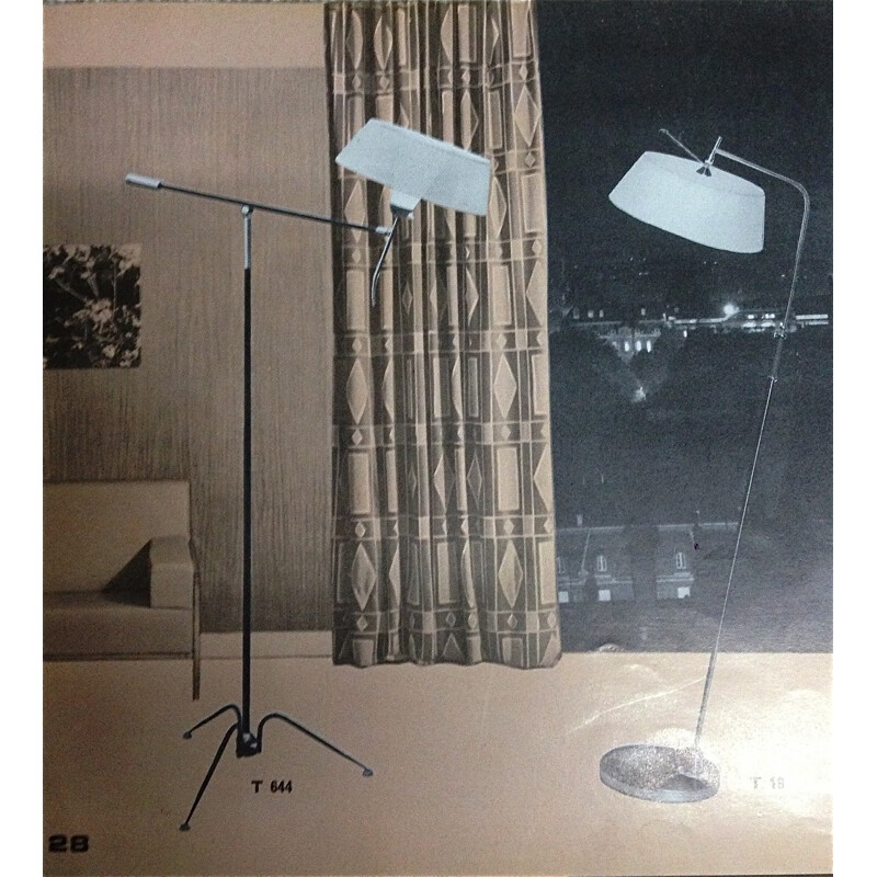 Vintage Floor lamp T644 lunel - 1950s